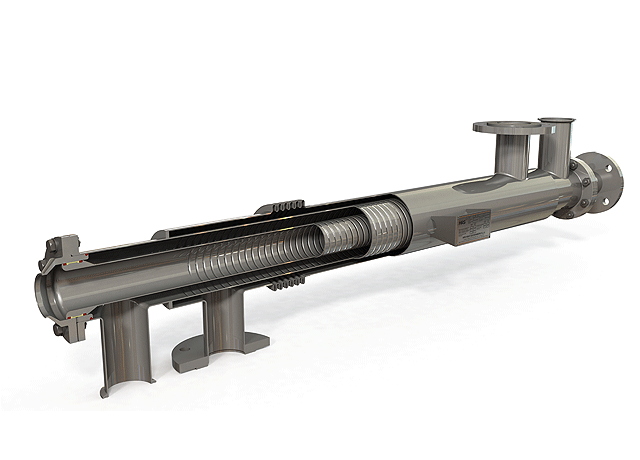 Figure 4: Cross section of an AS Series heat exchanger 